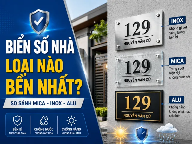 Biển số nhà loại nào bền nhất