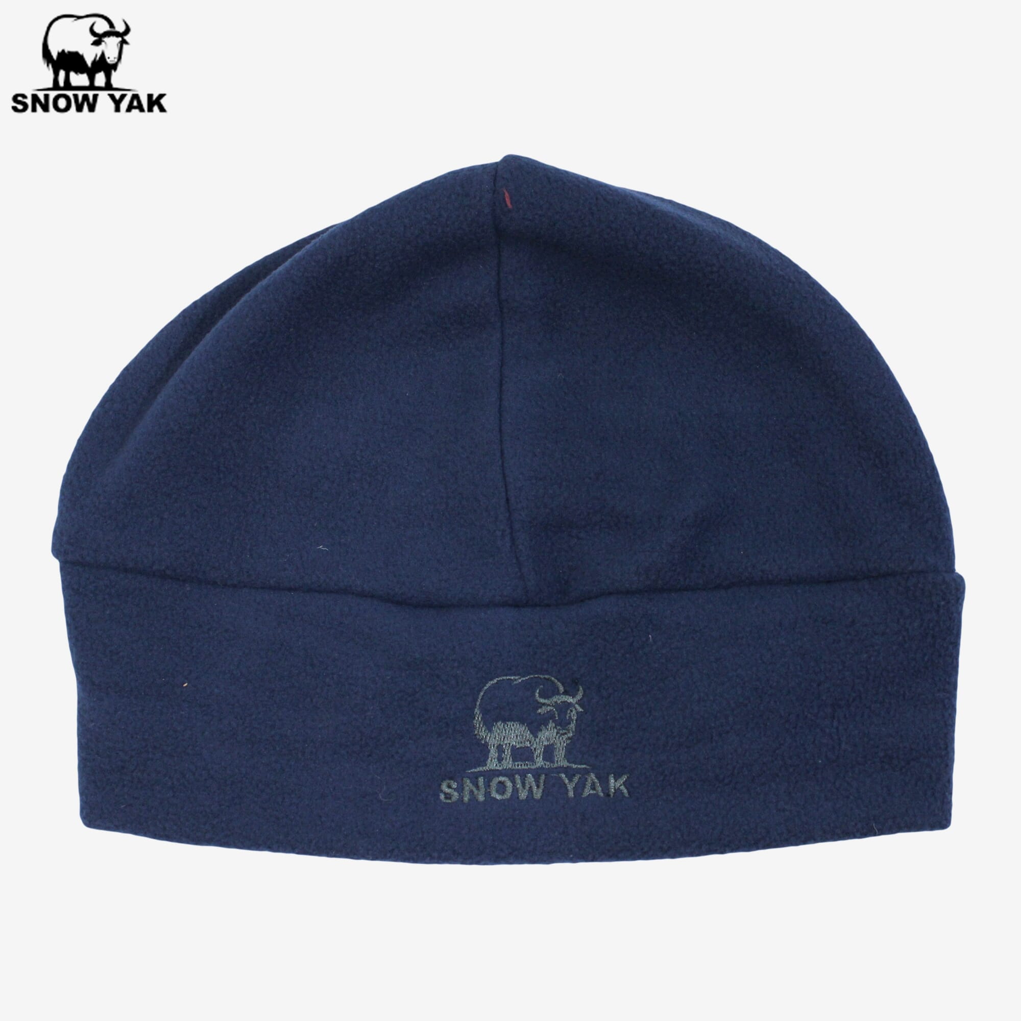 Snow Yak Unisex Navy Blue Color Fleece Trekking Beanie/Cap (Logo Color May Slightly Vary)