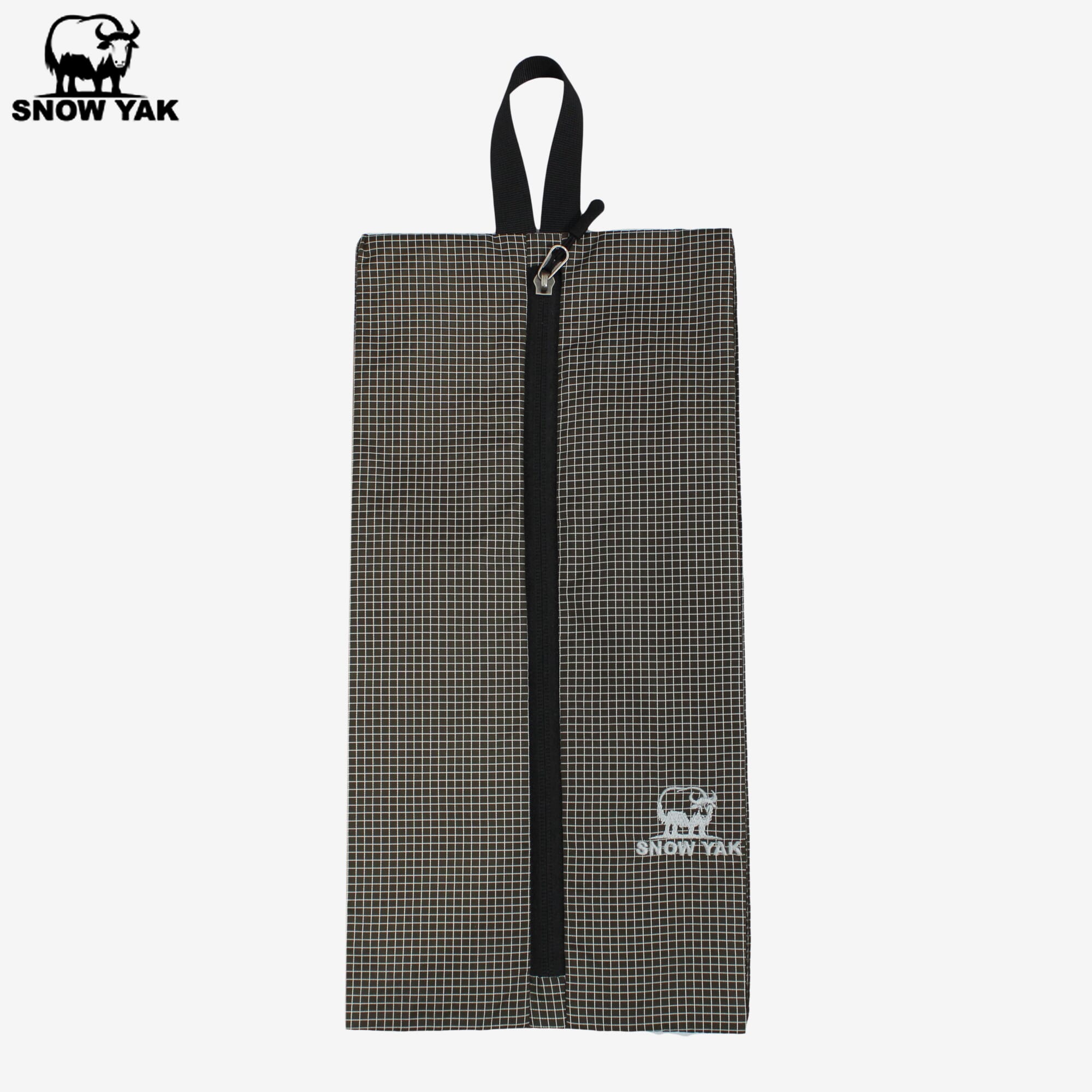 Snow Yak Black/Beige Color Shoe Bag 15*8.5 Inch