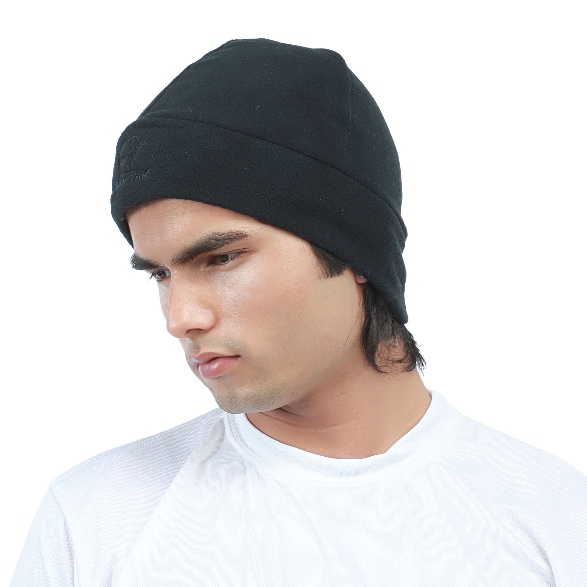 Snow Yak Unisex Black Color Fleece Trekking Beanie/Cap