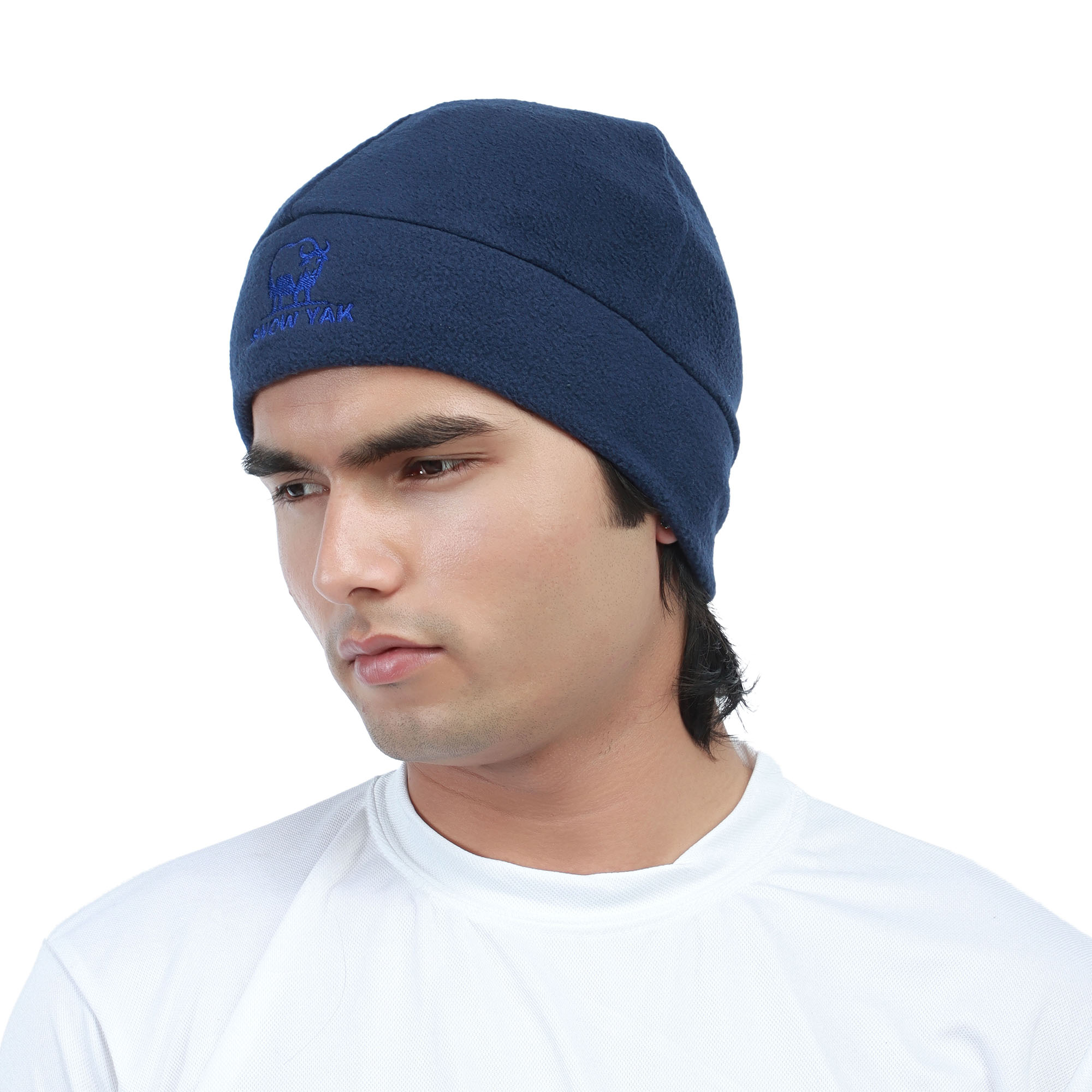 Snow Yak Unisex Navy Blue Color Fleece Trekking Beanie/Cap