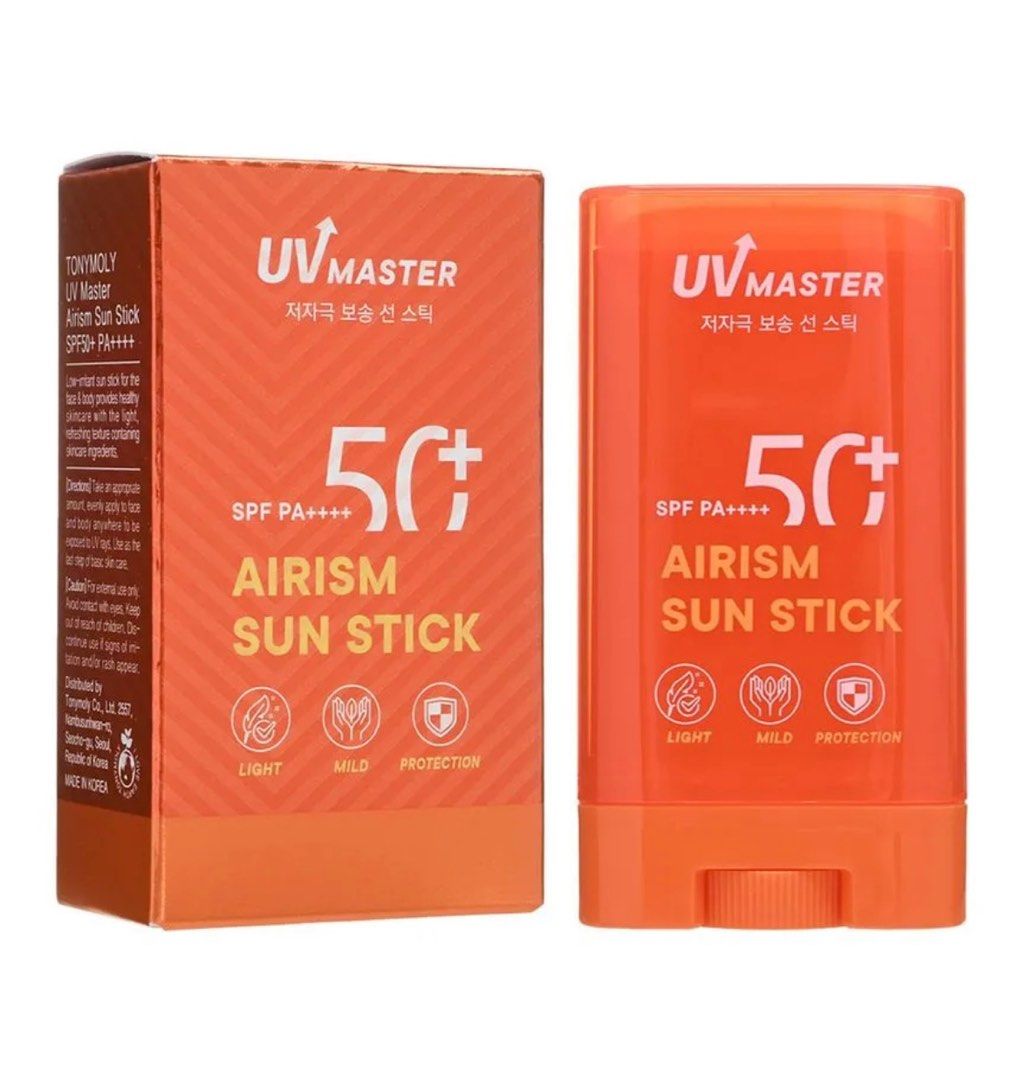 TonyMoly UV Master Airism Sun Stick SPF50+ PA++++ – Lightweight, No White Cast Sunscreen Stick, 20g