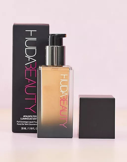 Huda Beauty #FauxFilter Luminous Matte Foundation, 24HR Transfer-Proof Full Coverage, 35ml