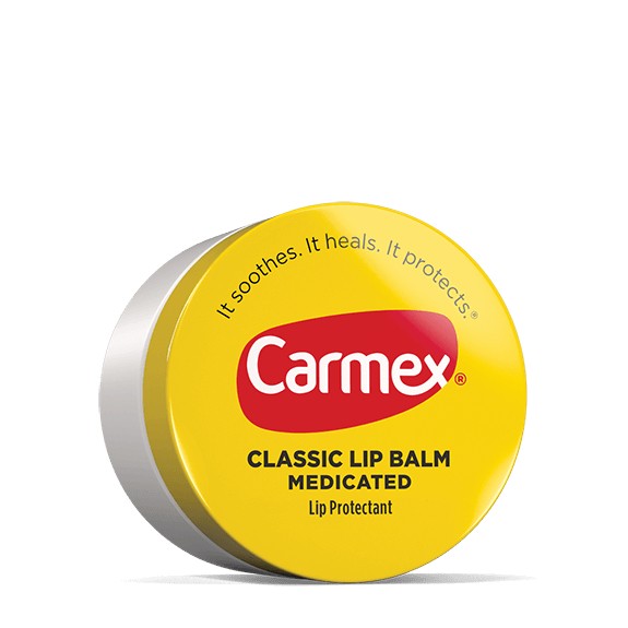 Carmex Classic Medicated Lip Balm Jar, Soothing Camphor and Cocoa Butter Lip Protectant, 7.5g