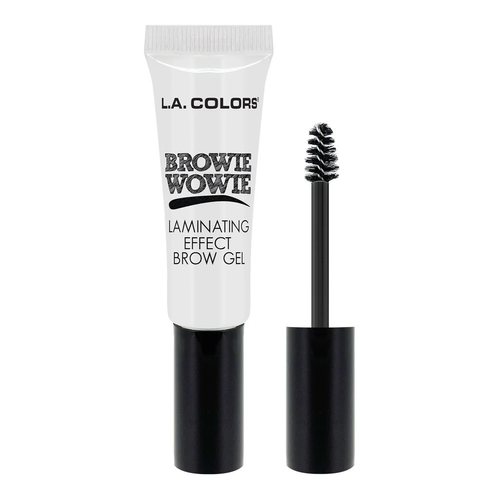 L.A. Colors Browie Wowie Laminating Effect Brow Gel, Clear, Long-Wear Flexible Hold, 10g