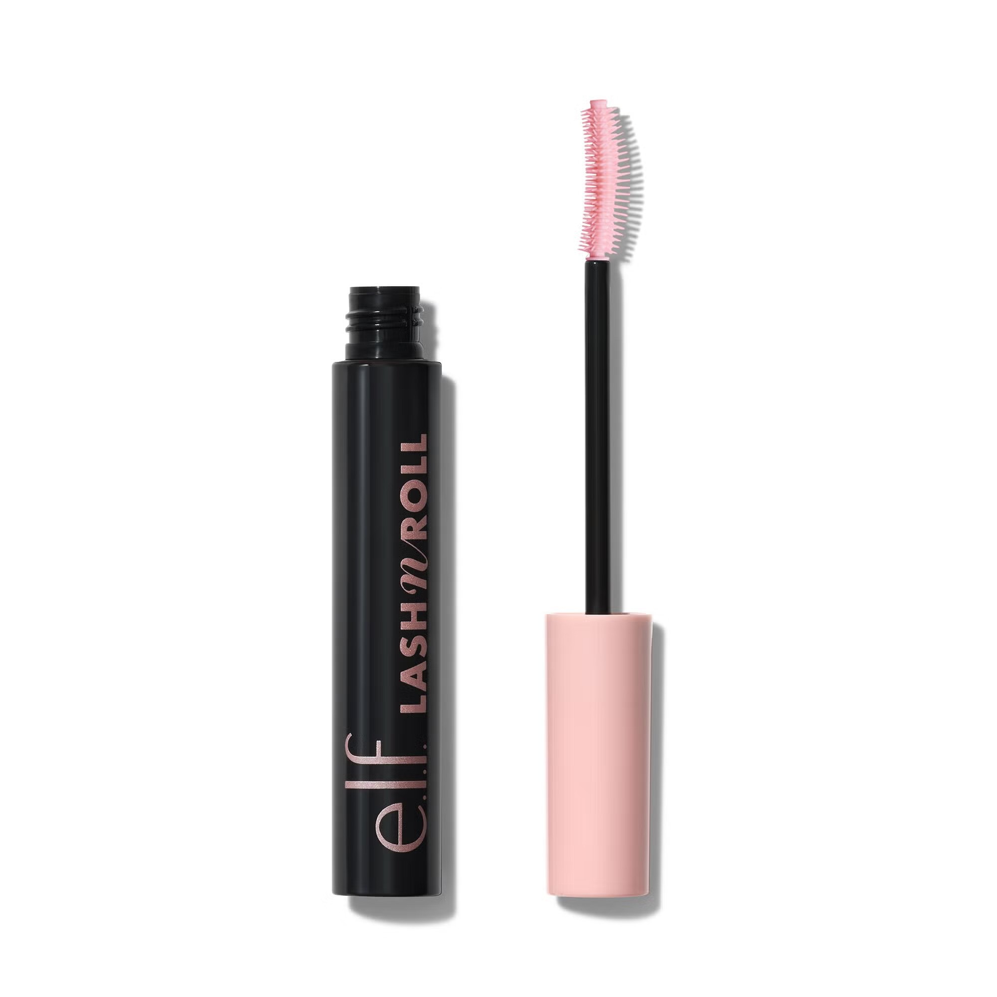 e.l.f. Lash 'N Roll Curling & Lifting Mascara, Smudge-Resistant Long-Lasting Formula, Black, 9.2g