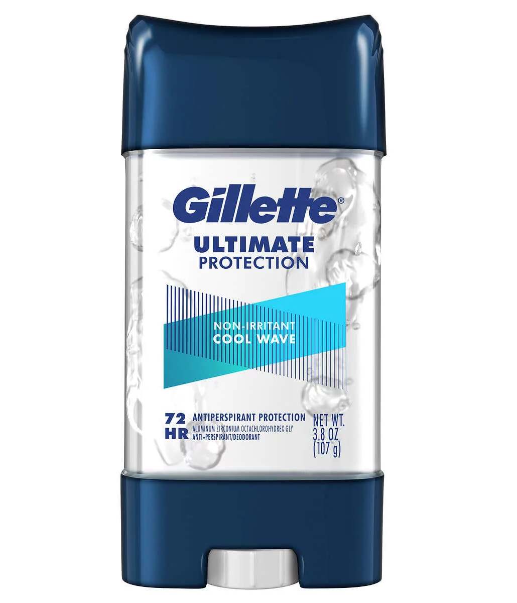 Gillette Clear Gel Antiperspirant & Deodorant for Men, 72-Hour Sweat & Odor Protection, 72g