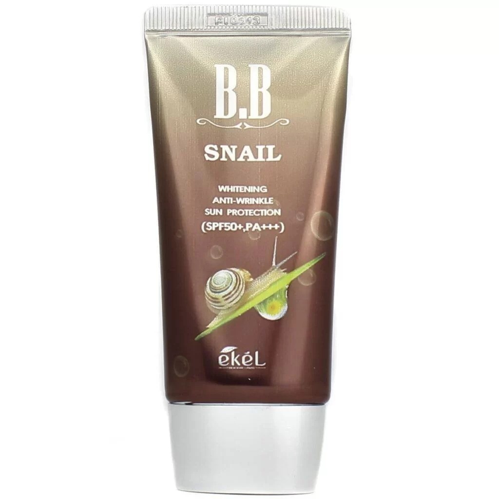 Ekel Snail Whitening Anti-Wrinkle Sun Cream SPF50+ PA+++, Brightening UV Sunscreen, 50ml