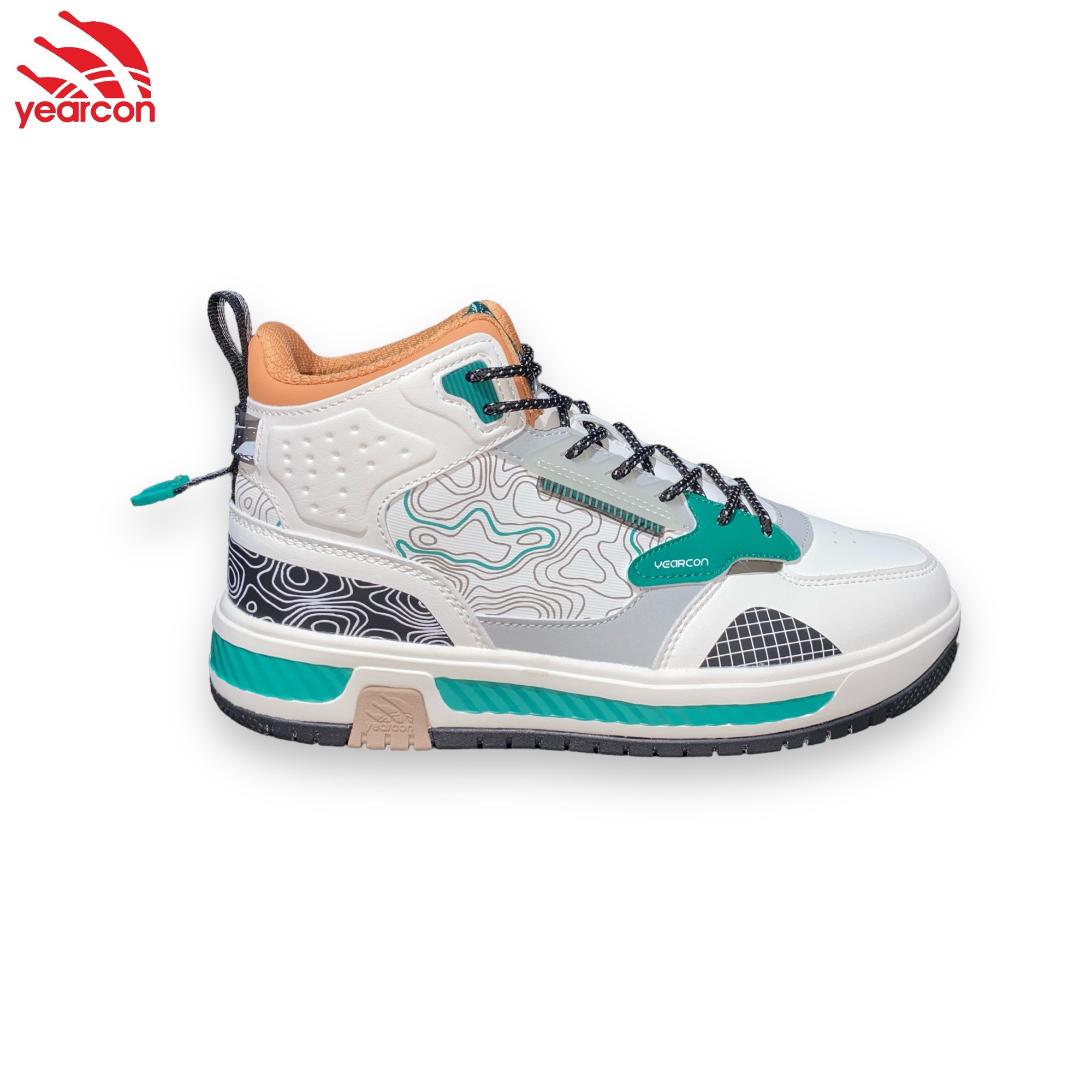 Yearcon Skateboard Shoes for Men - Casual Lace-Up Sneakers