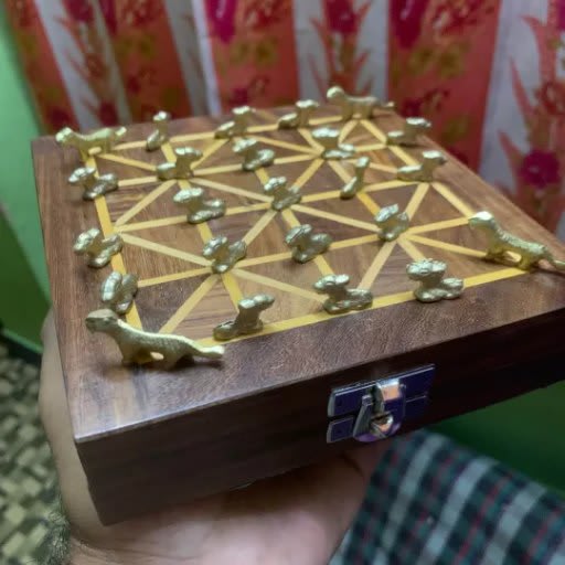 Baghchal ( Wooden and Brass)