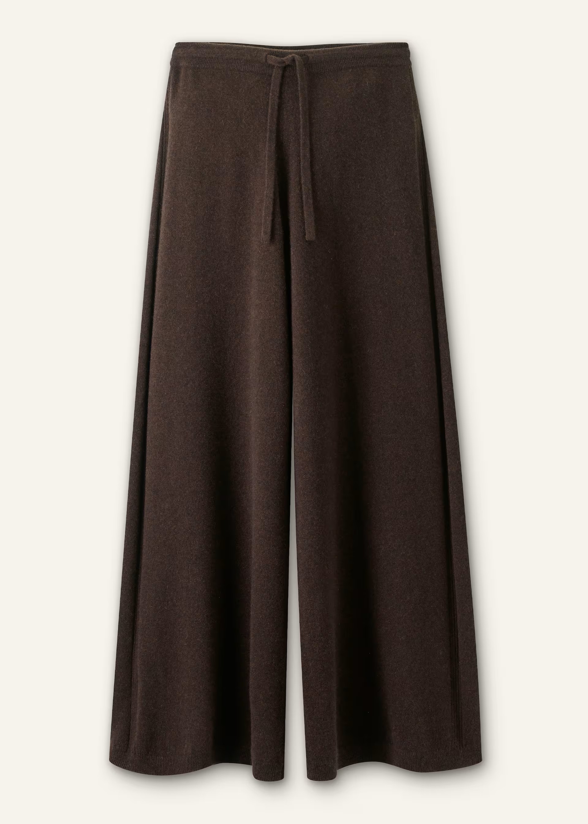 Wide-Leg 100% Cashmere Knit Pant