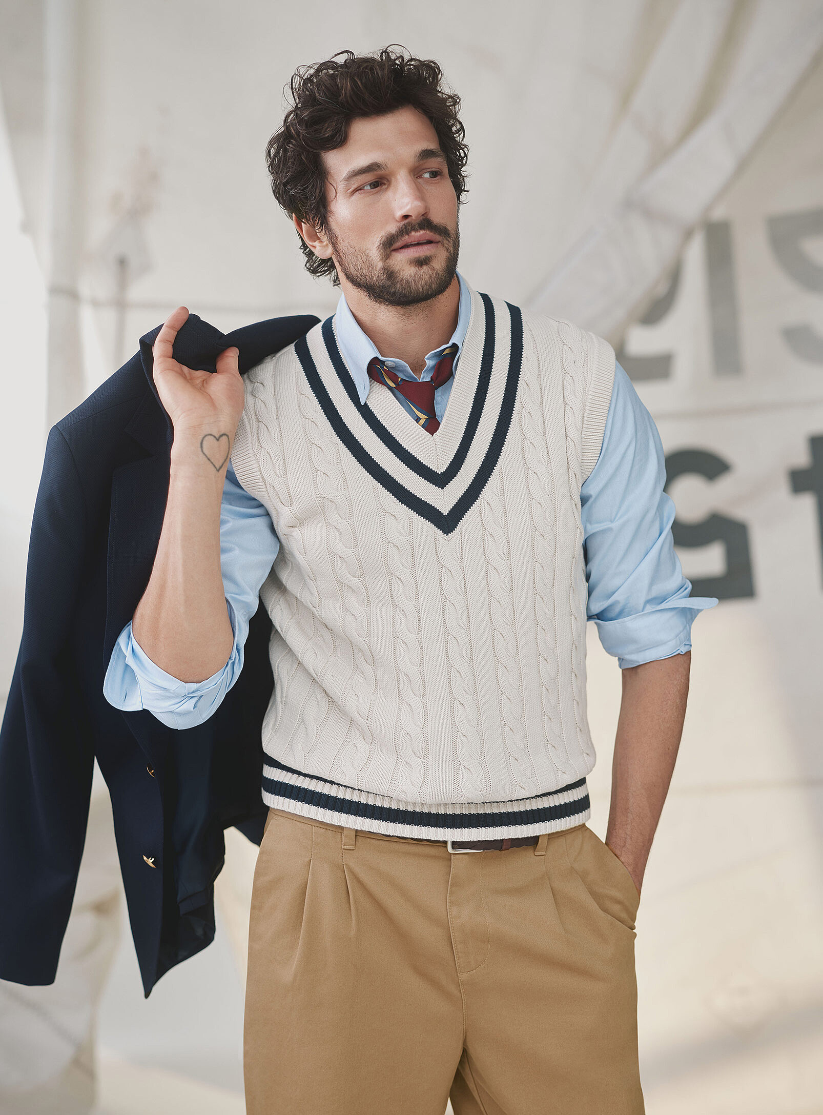 Heritage Cable Knit Vest