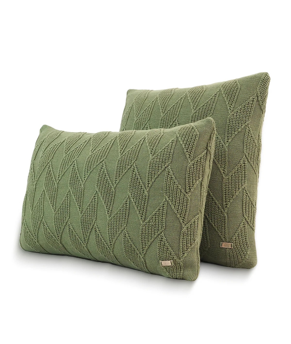 Rio Avocado Cotton Knitted Decorative Cushion Cover