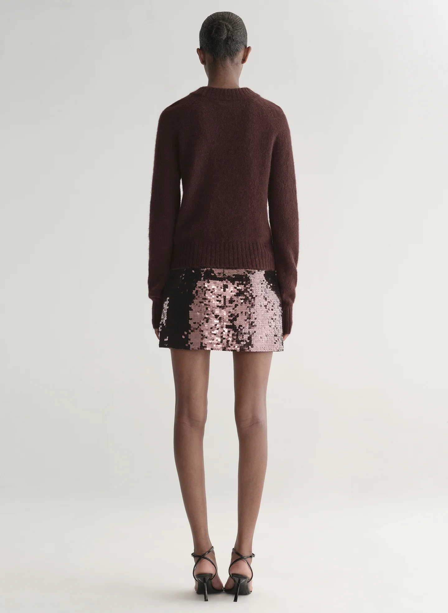 Dark Umber Brushed Alpaca Sweater