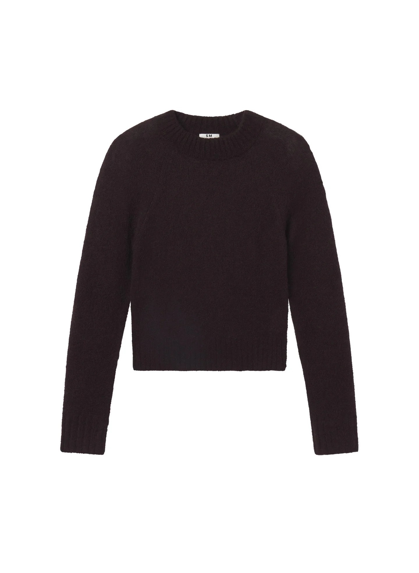 Dark Umber Brushed Alpaca Sweater