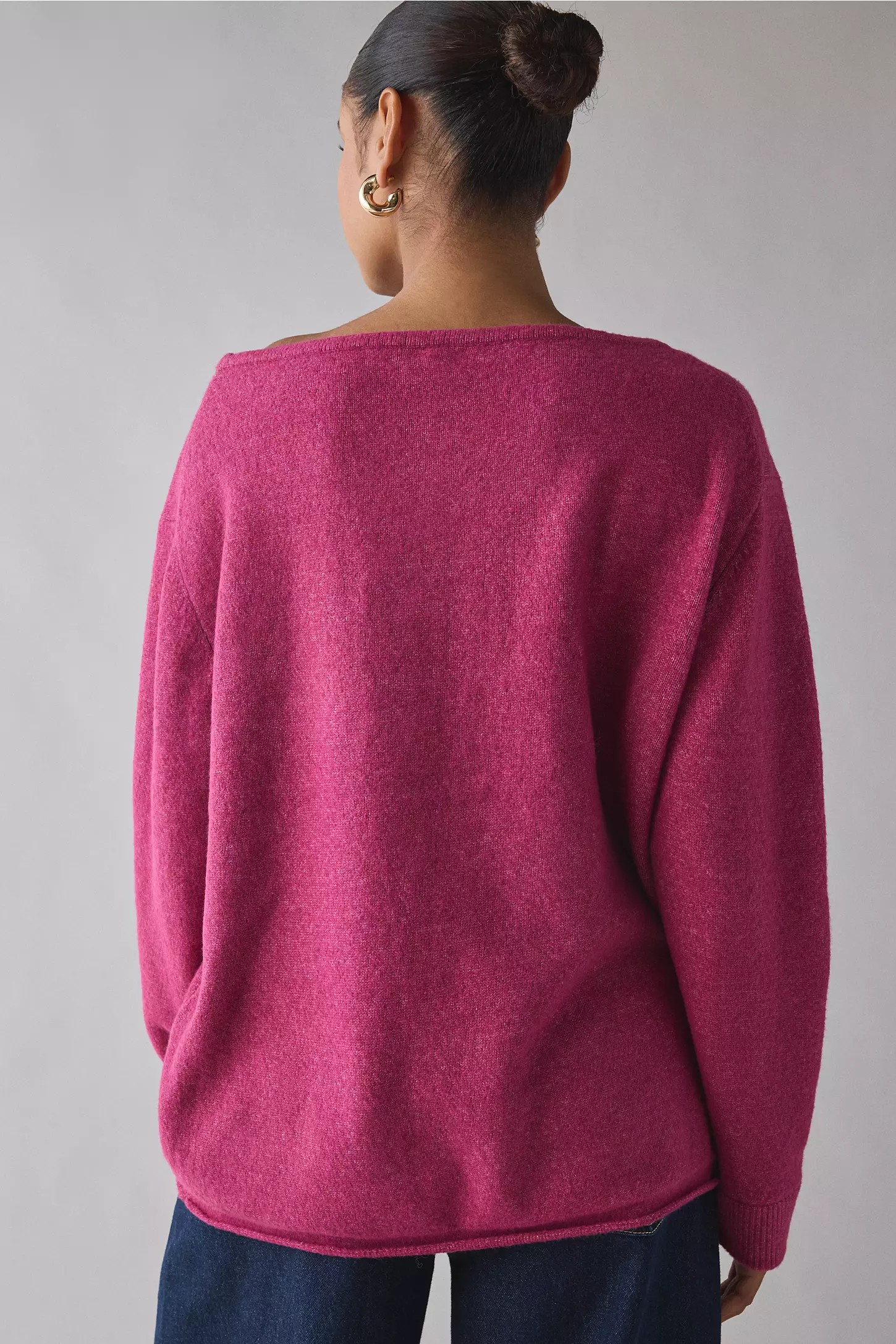 Oversized Off-The-Shoulder Sweater