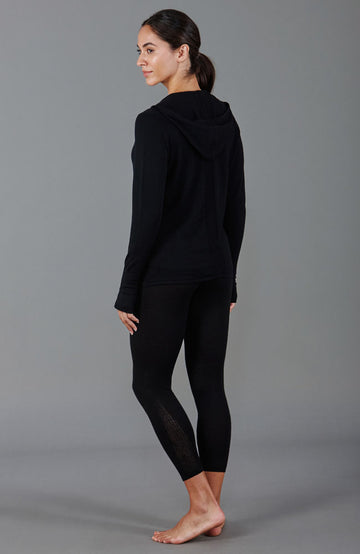 Heavyweight Merino Activewear Hooded Jumper