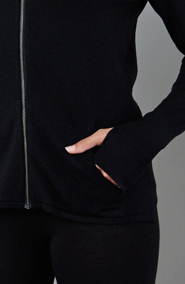 Heavyweight Merino Activewear Hooded Jumper