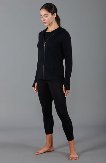 Heavyweight Merino Activewear Hooded Jumper