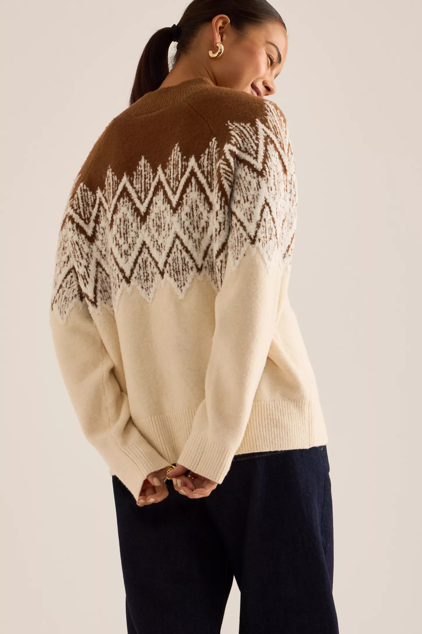 Relaxed Jacquard Knit Jumper