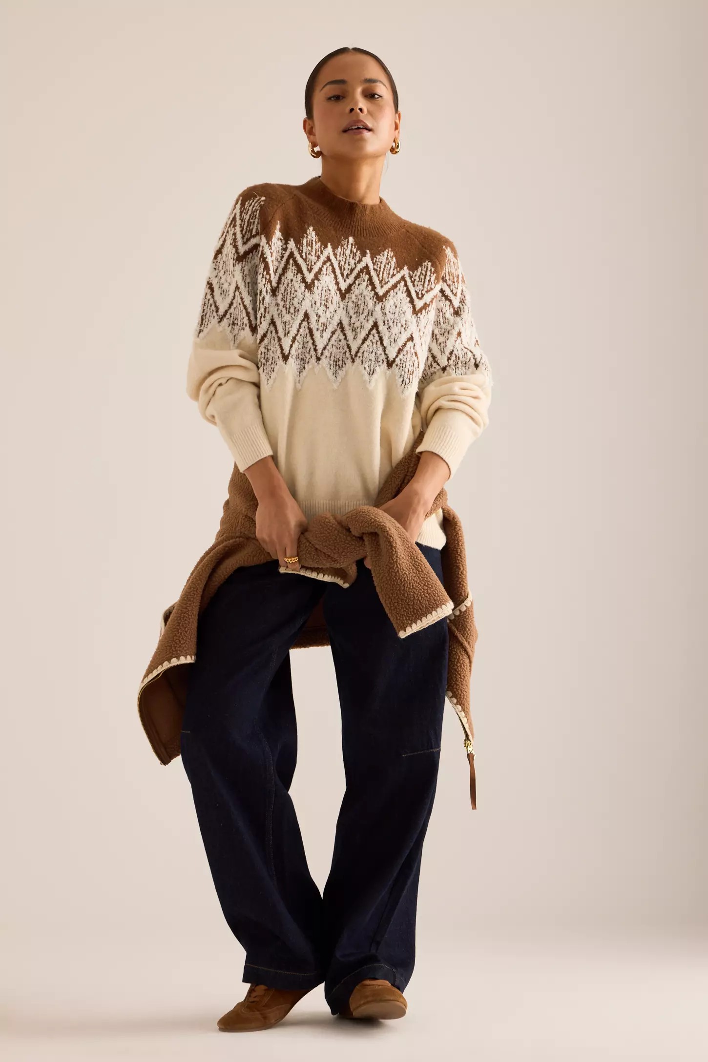 Relaxed Jacquard Knit Jumper