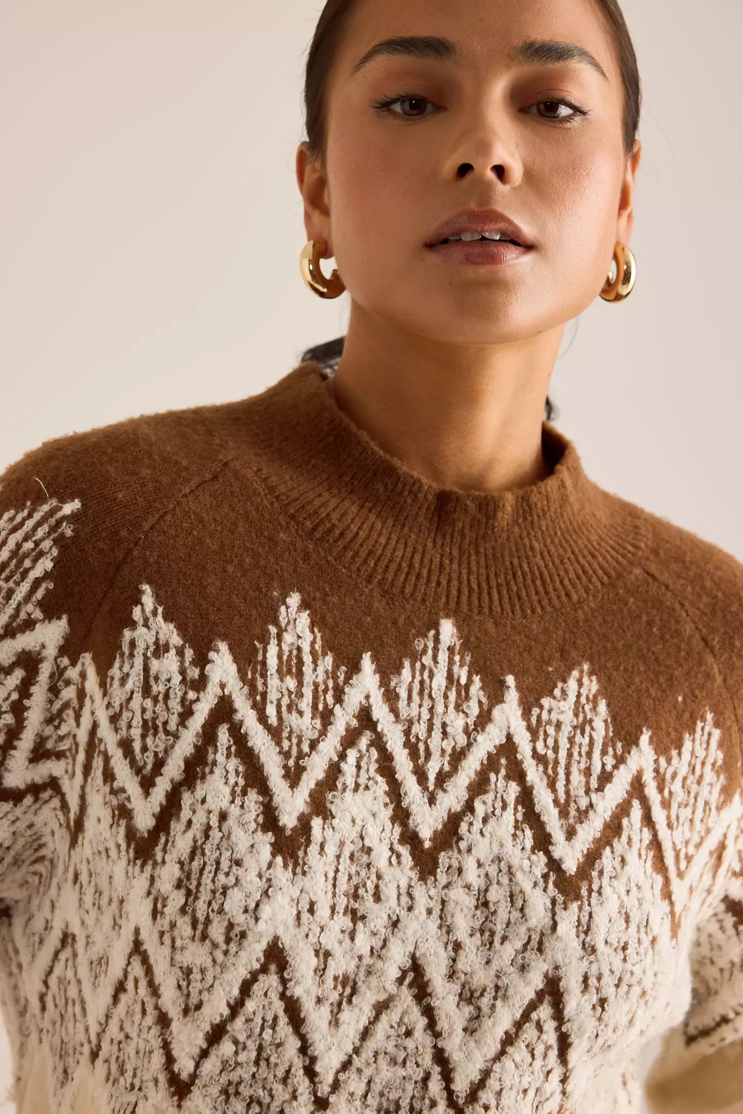 Relaxed Jacquard Knit Jumper