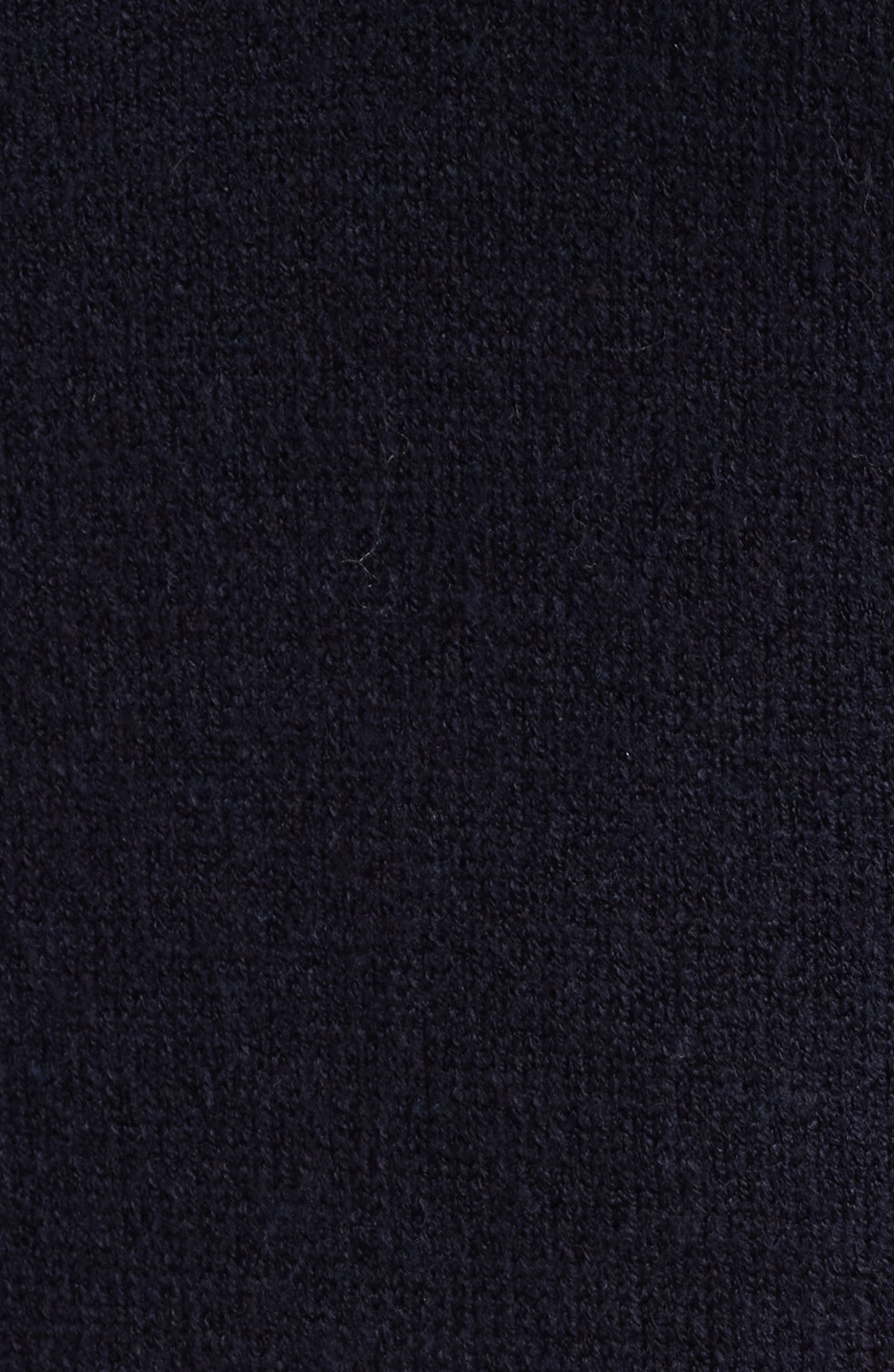 Mixed Media Denim-Collar Sweater Vest