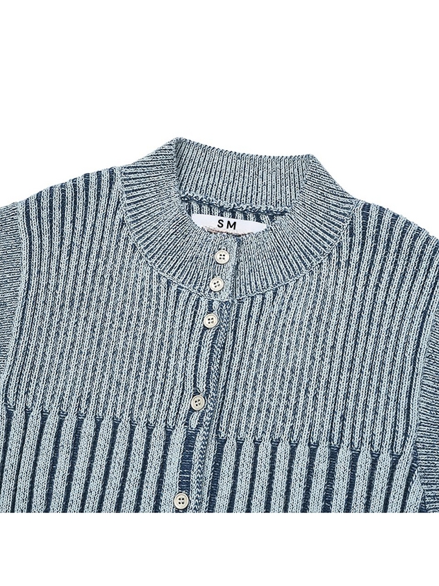 Sky Blue Cap Sleeve Knit Vest