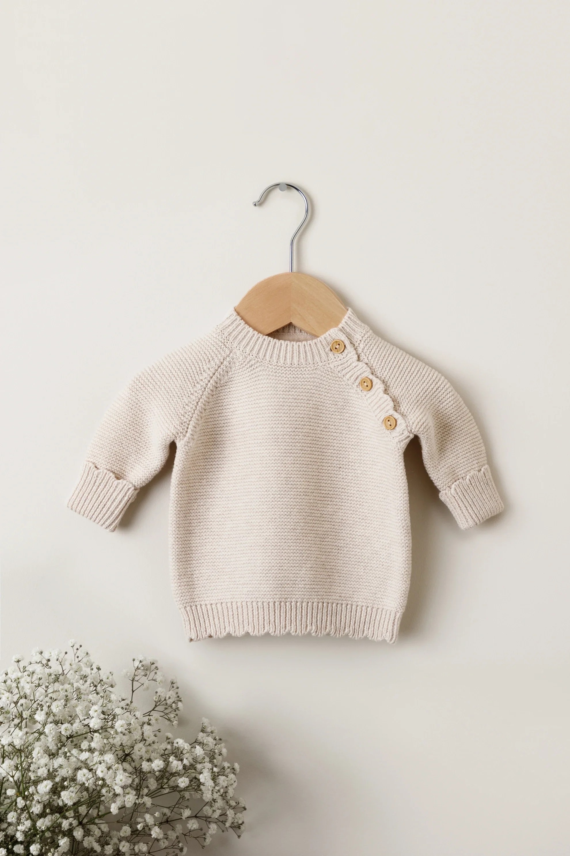 Oat Organic Cotton Newborn Jumper and Trouser Set