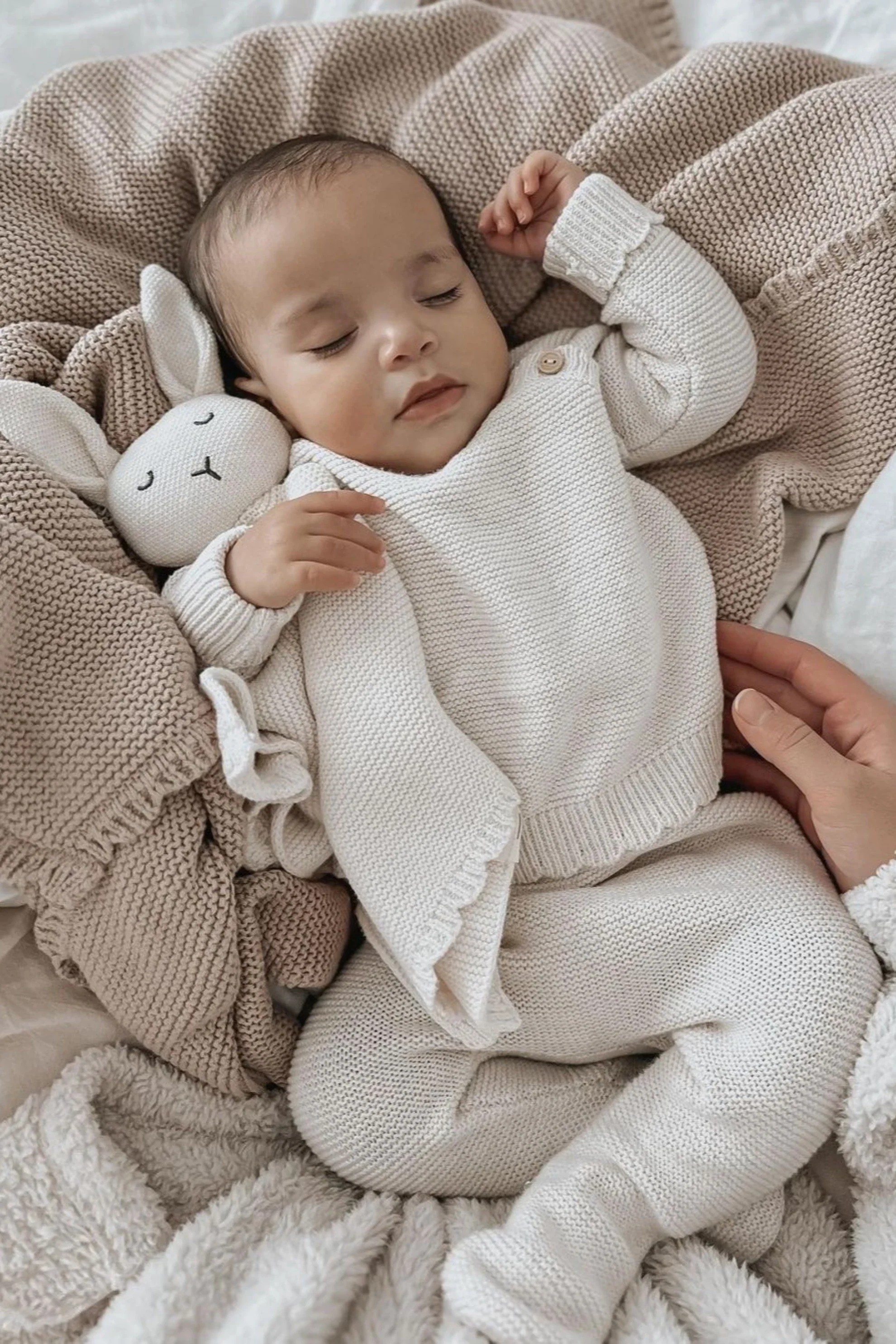 Oat Organic Cotton Newborn Jumper and Trouser Set