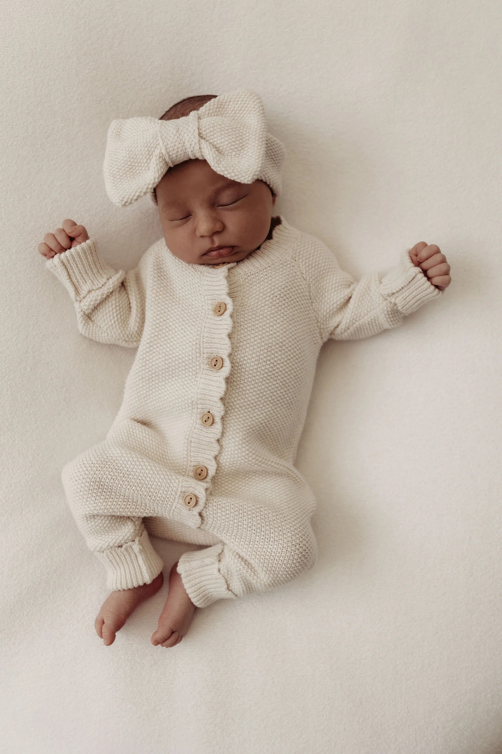 Oat Organic Cotton Moss Stitch Baby Romper