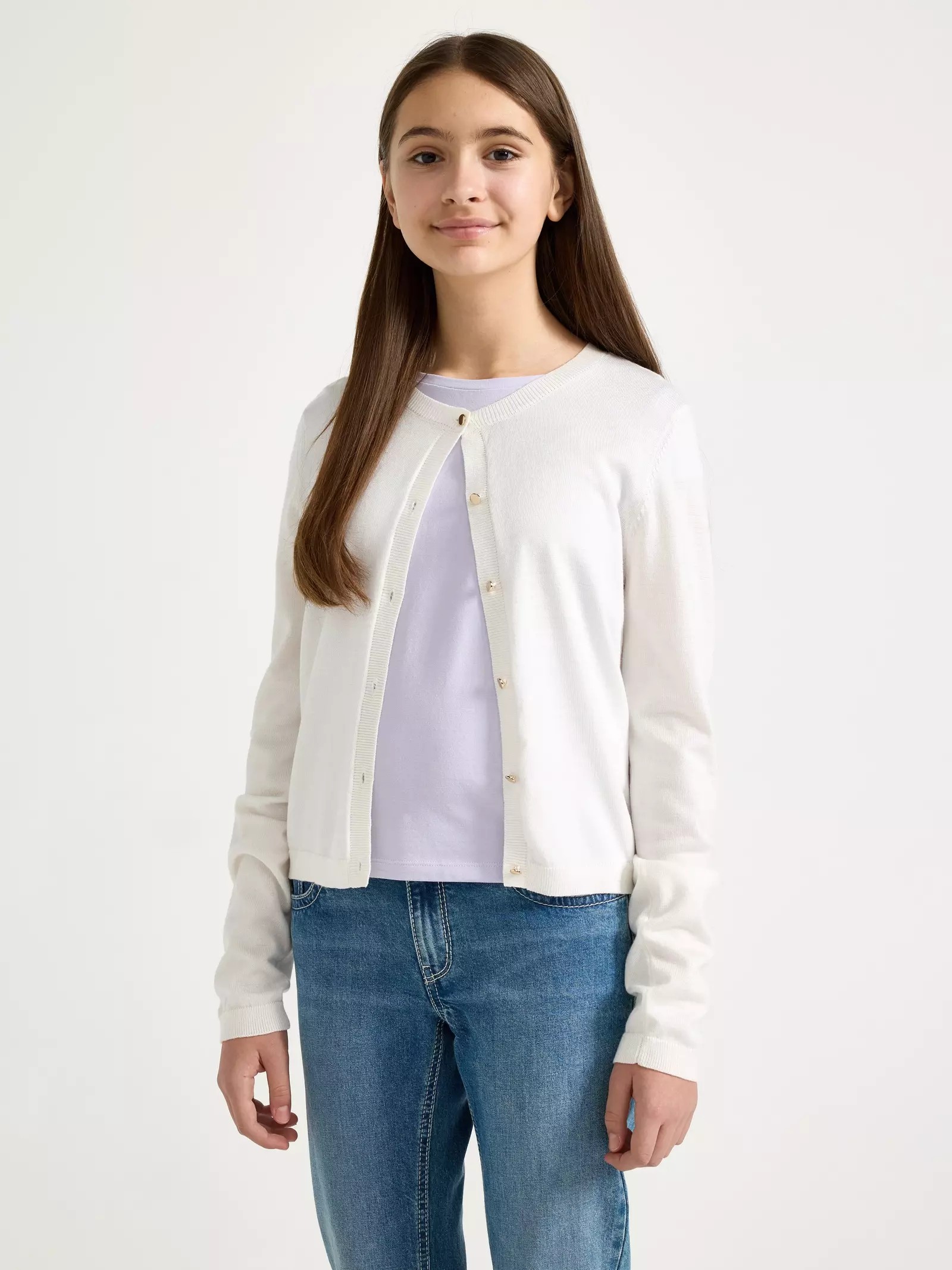 Fine-Knit TENCEL™ Lyocell Baby Cardigan