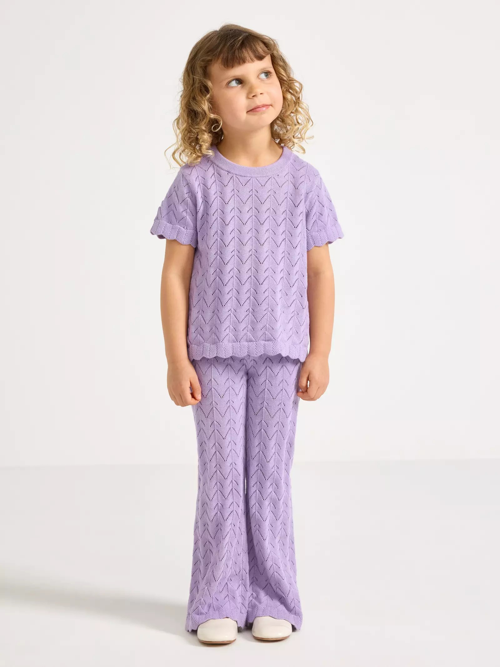 Pattern-Knit Recycled Cotton Baby Top