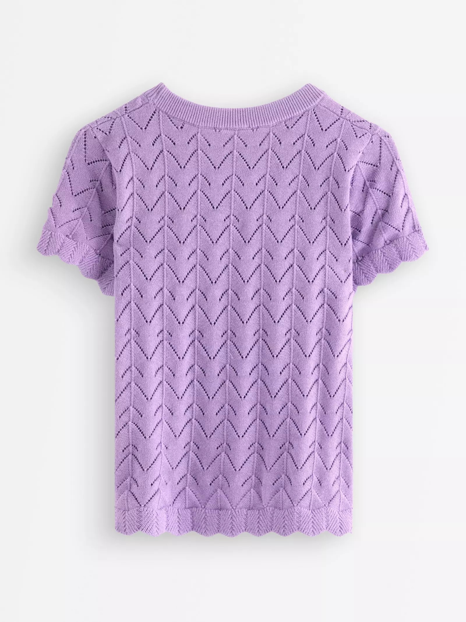 Pattern-Knit Recycled Cotton Baby Top