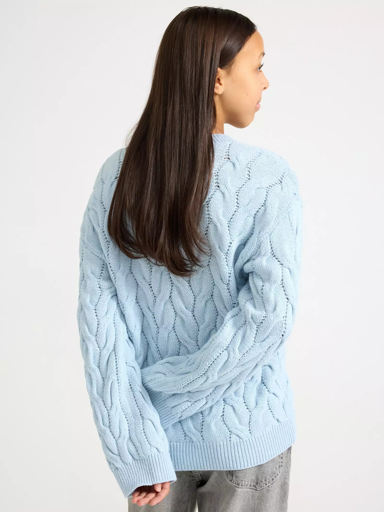 Recycled Cotton Cable Knit Baby Jumper