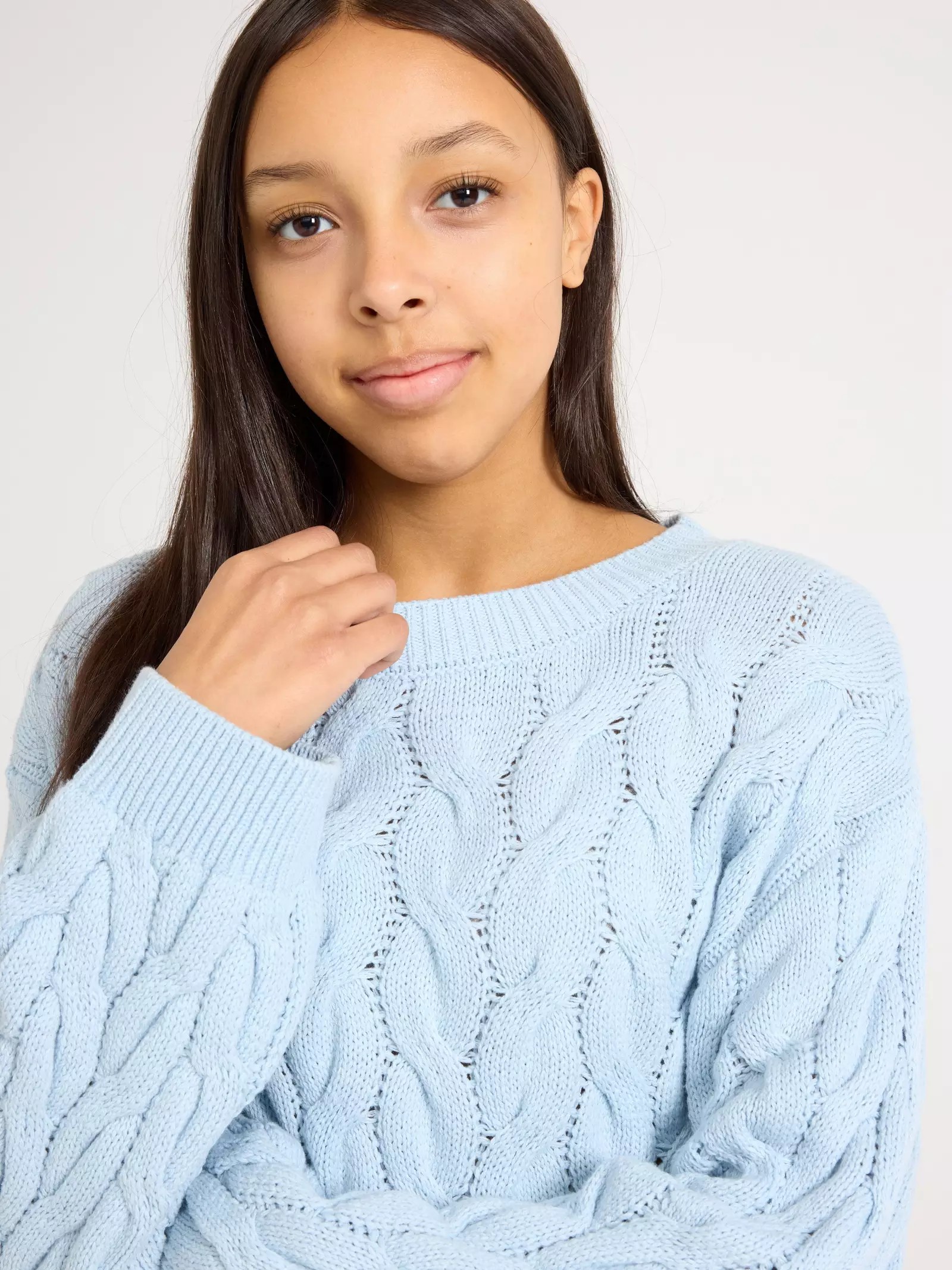 Recycled Cotton Cable Knit Baby Jumper