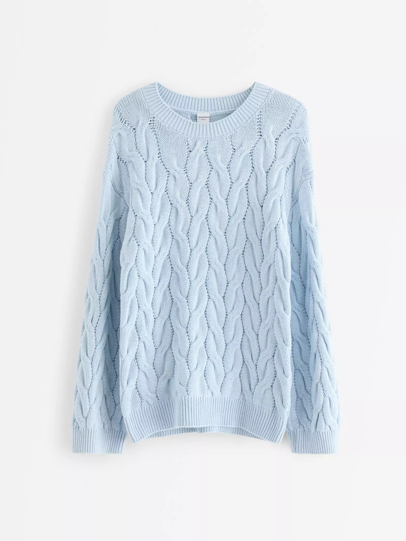 Recycled Cotton Cable Knit Baby Jumper