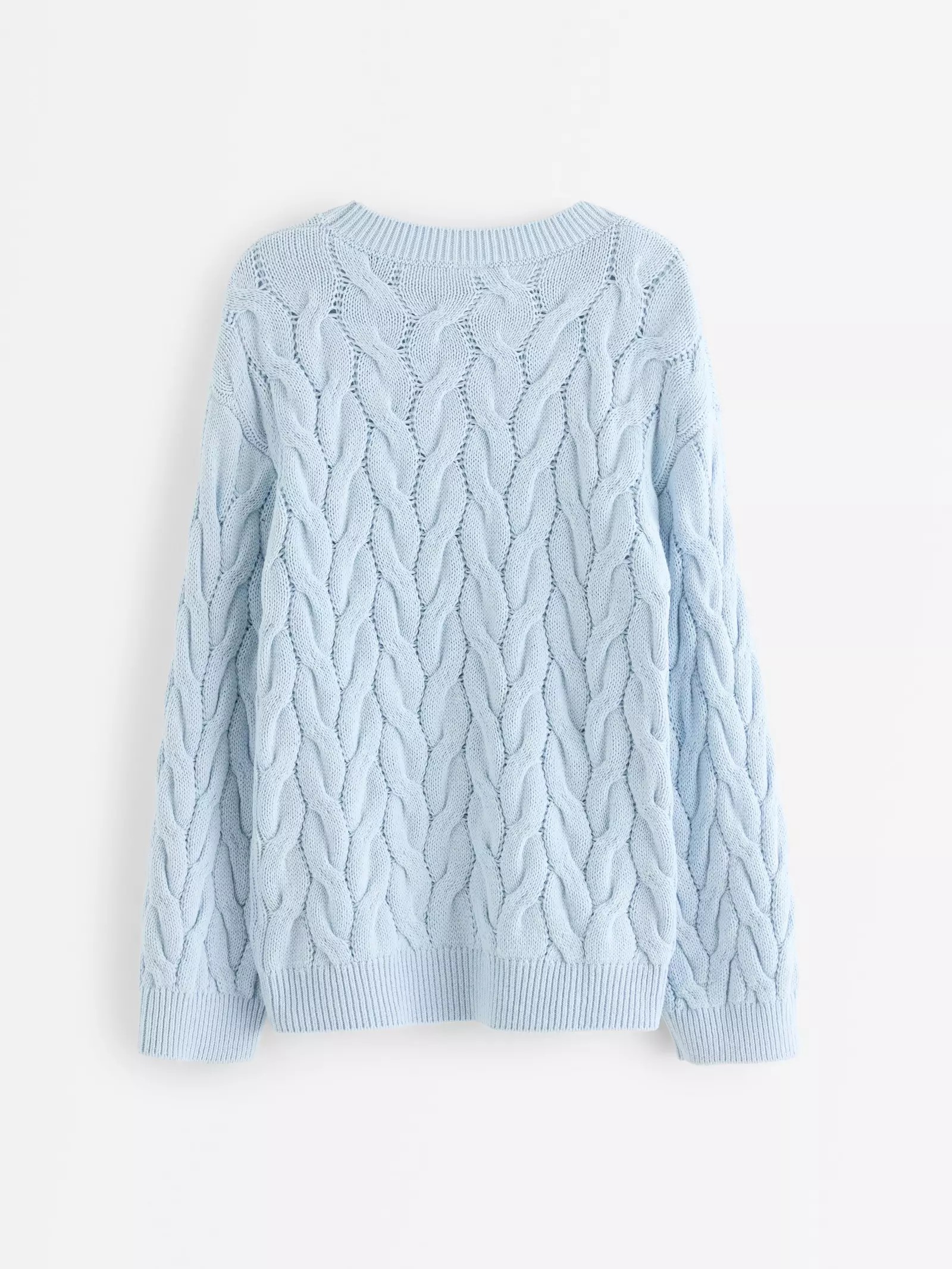 Recycled Cotton Cable Knit Baby Jumper
