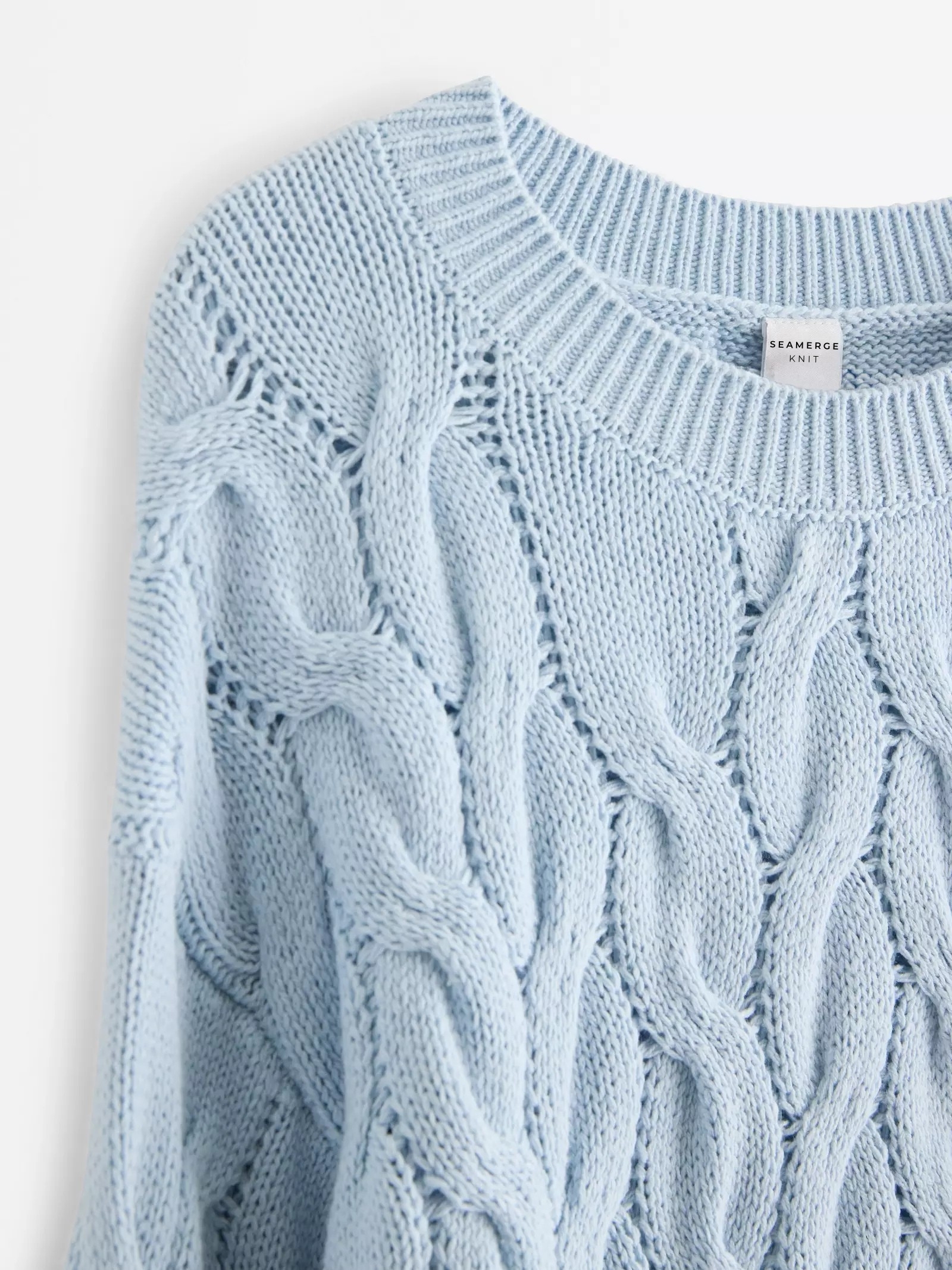 Recycled Cotton Cable Knit Baby Jumper