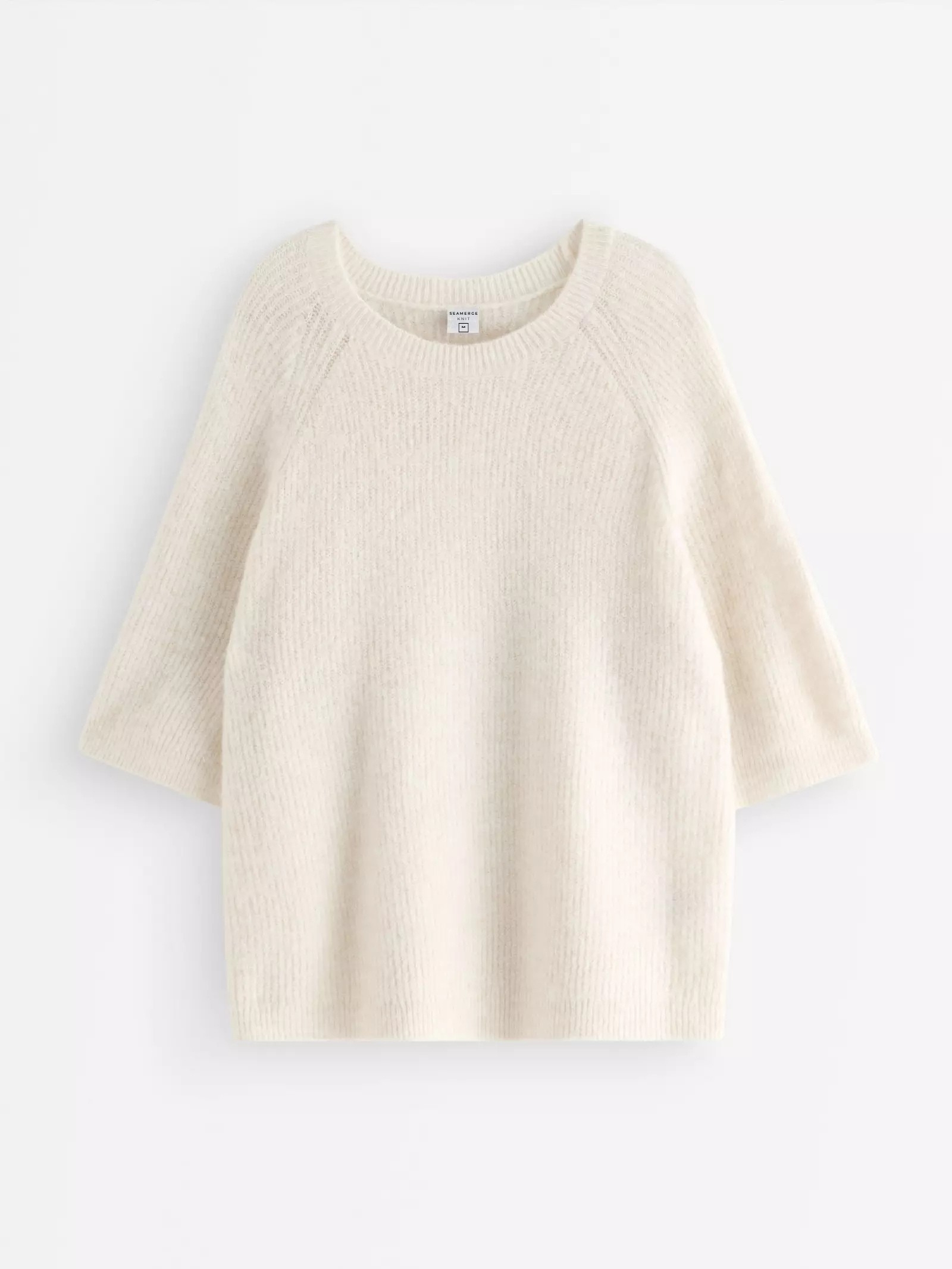 Recycled Polyester Short-Sleeved Knitted Jumper