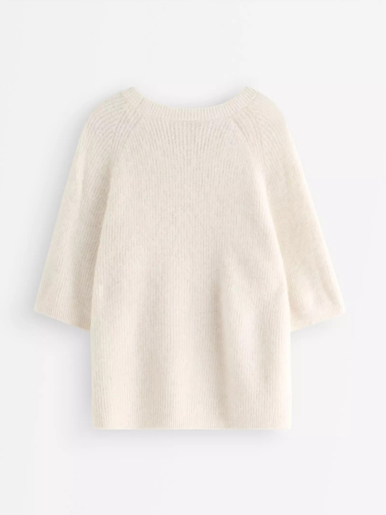 Recycled Polyester Short-Sleeved Knitted Jumper