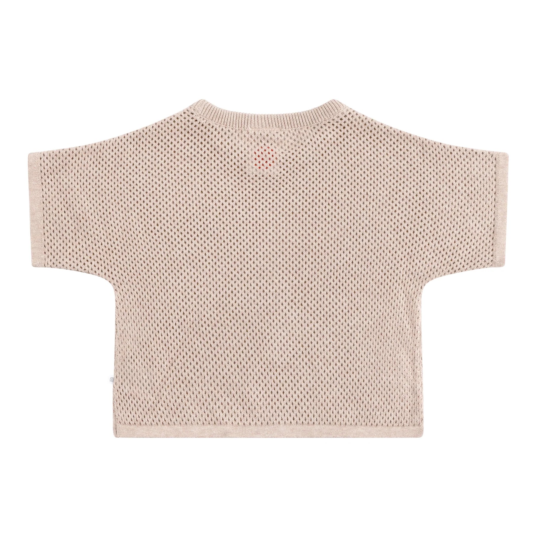 Sand Organic Cotton Jacquard Sun Tee