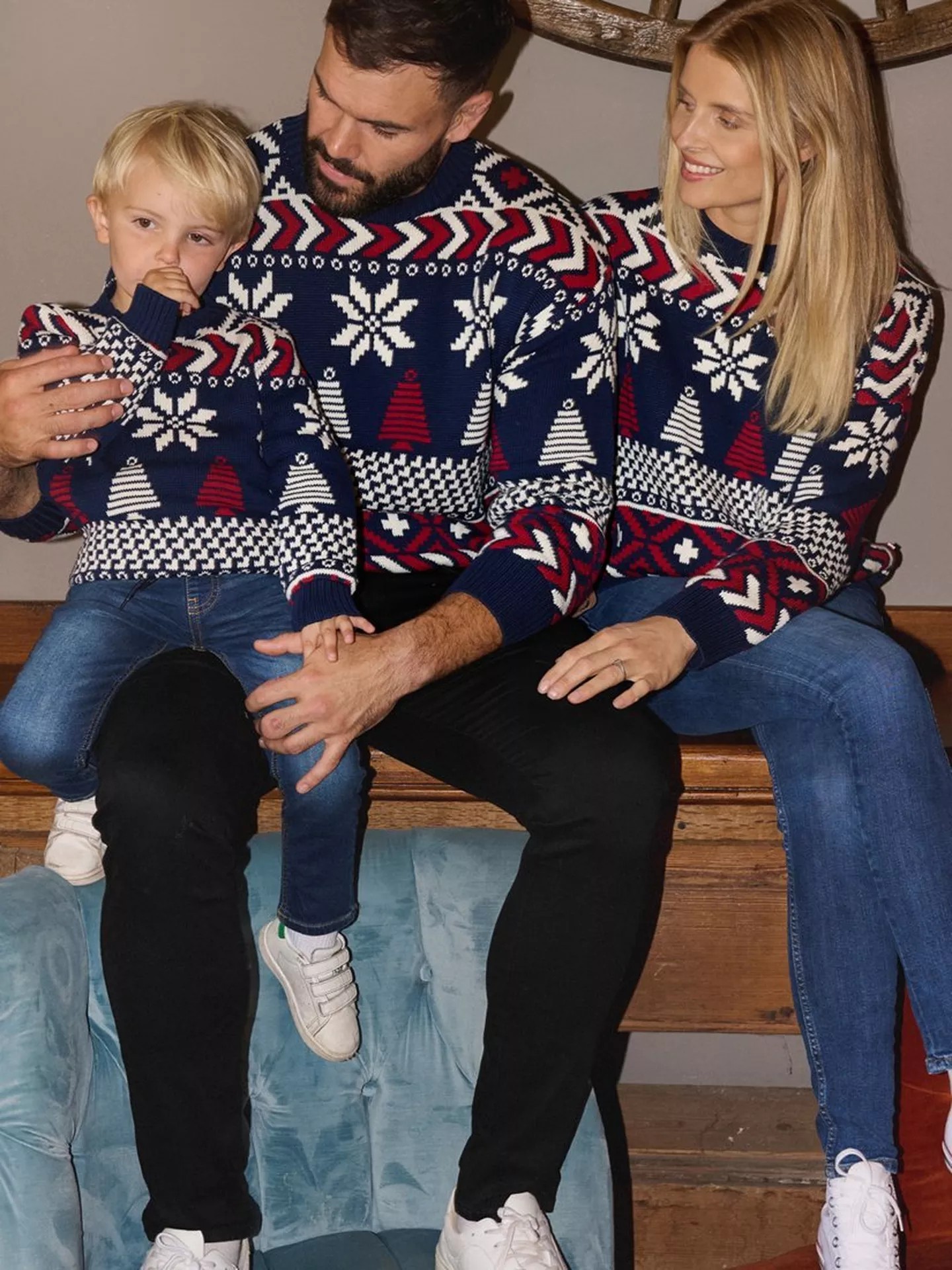 Pure Cotton Fair Isle Crew Neck Jumper