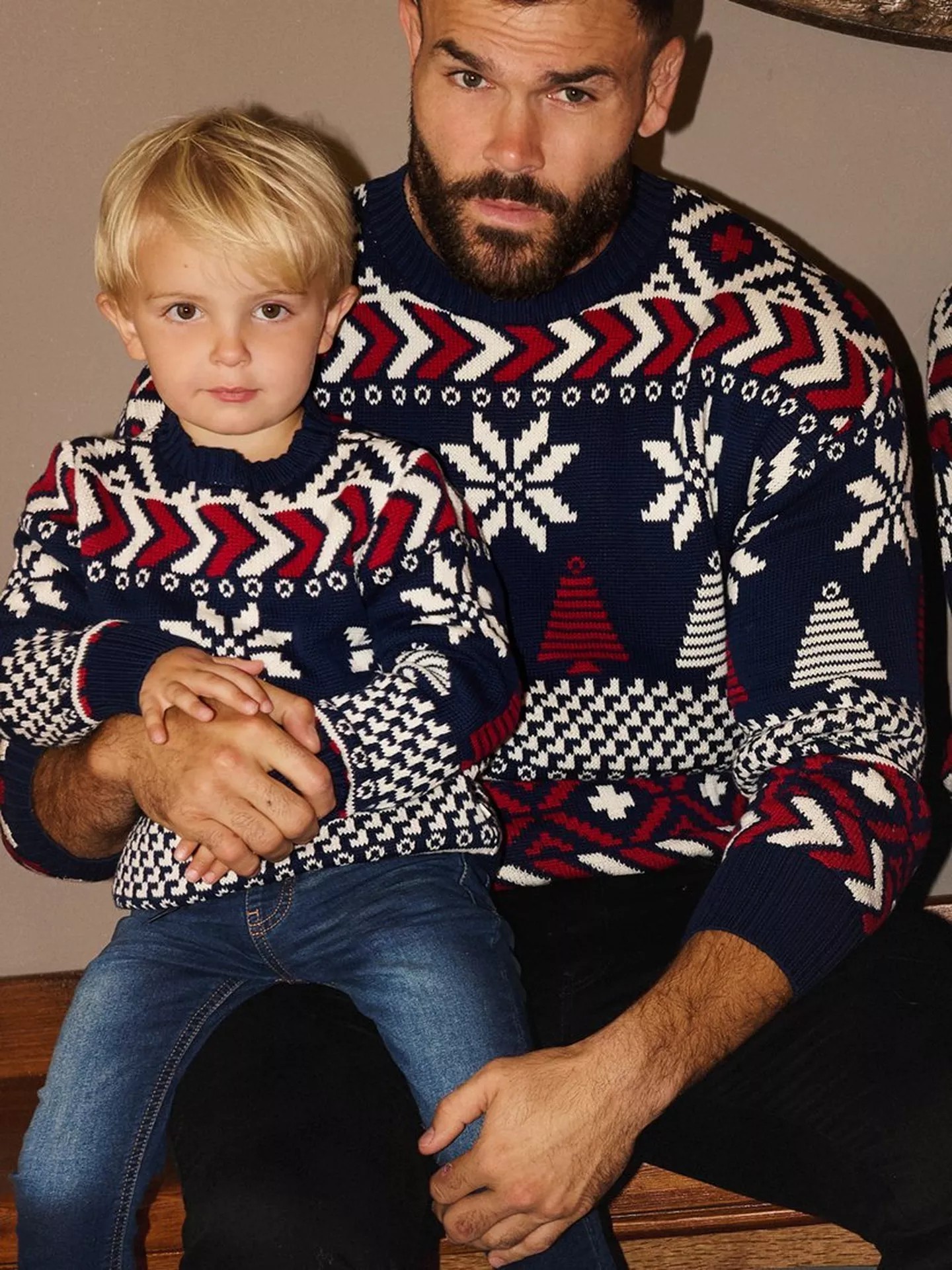 Pure Cotton Fair Isle Crew Neck Jumper