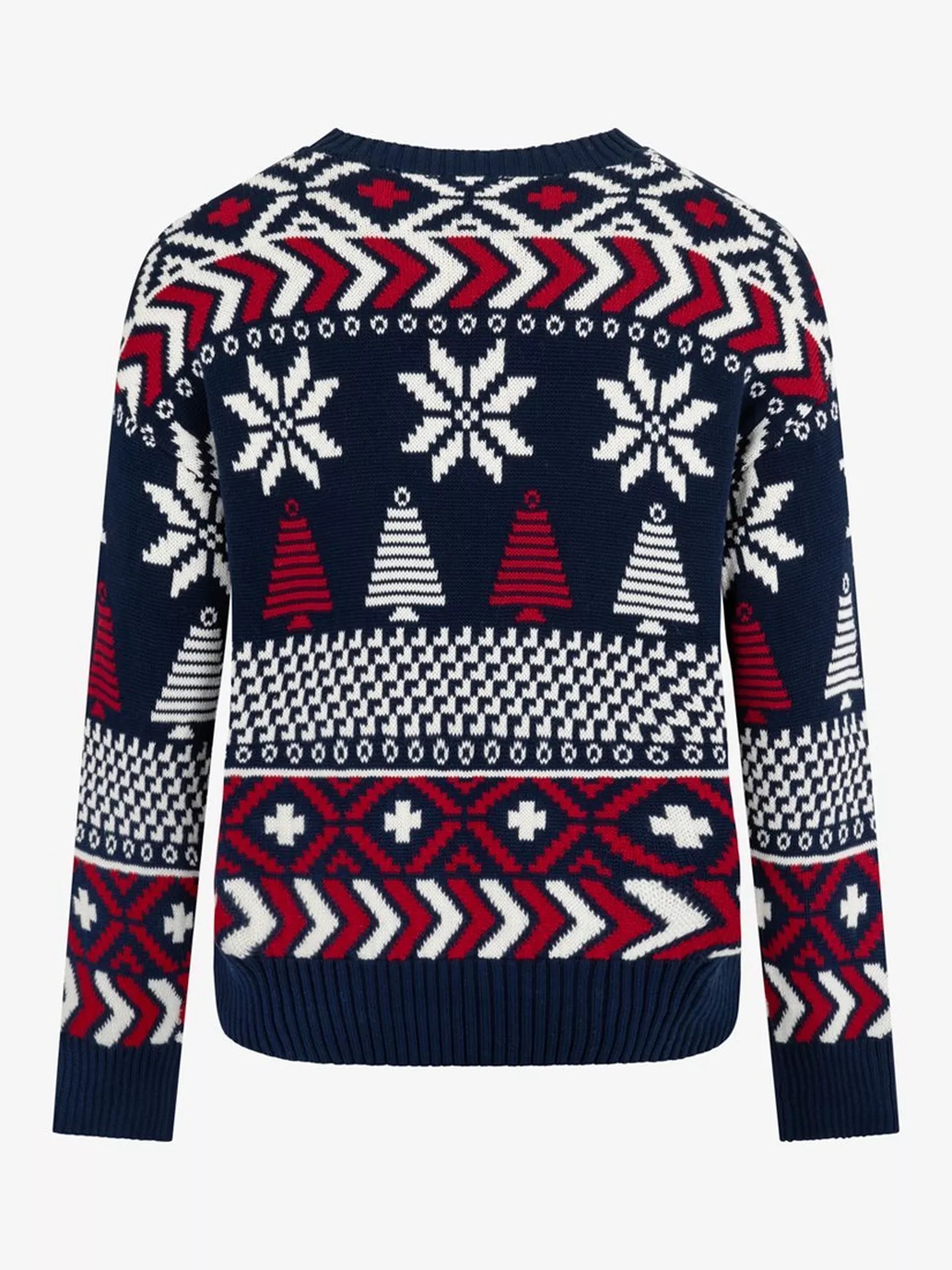 Pure Cotton Fair Isle Crew Neck Jumper