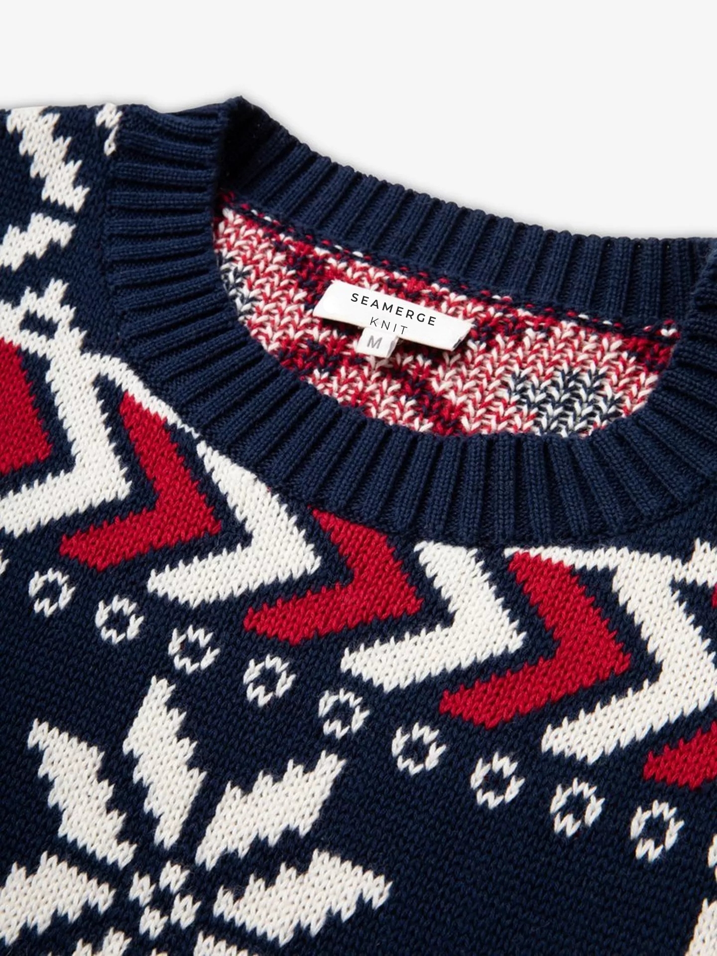 Pure Cotton Fair Isle Crew Neck Jumper