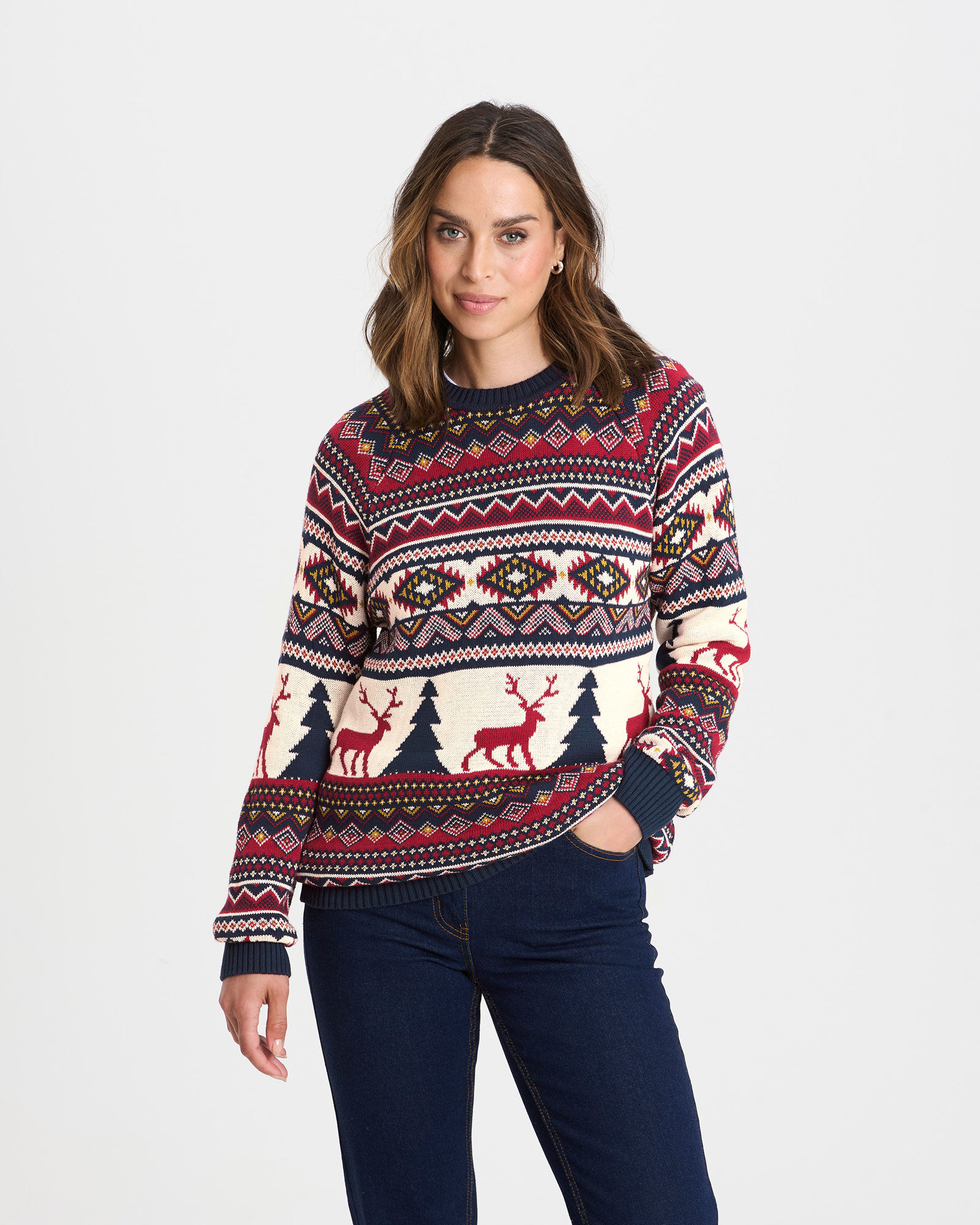Cotton Novelty "Driving Home" Crew Neck Jumper