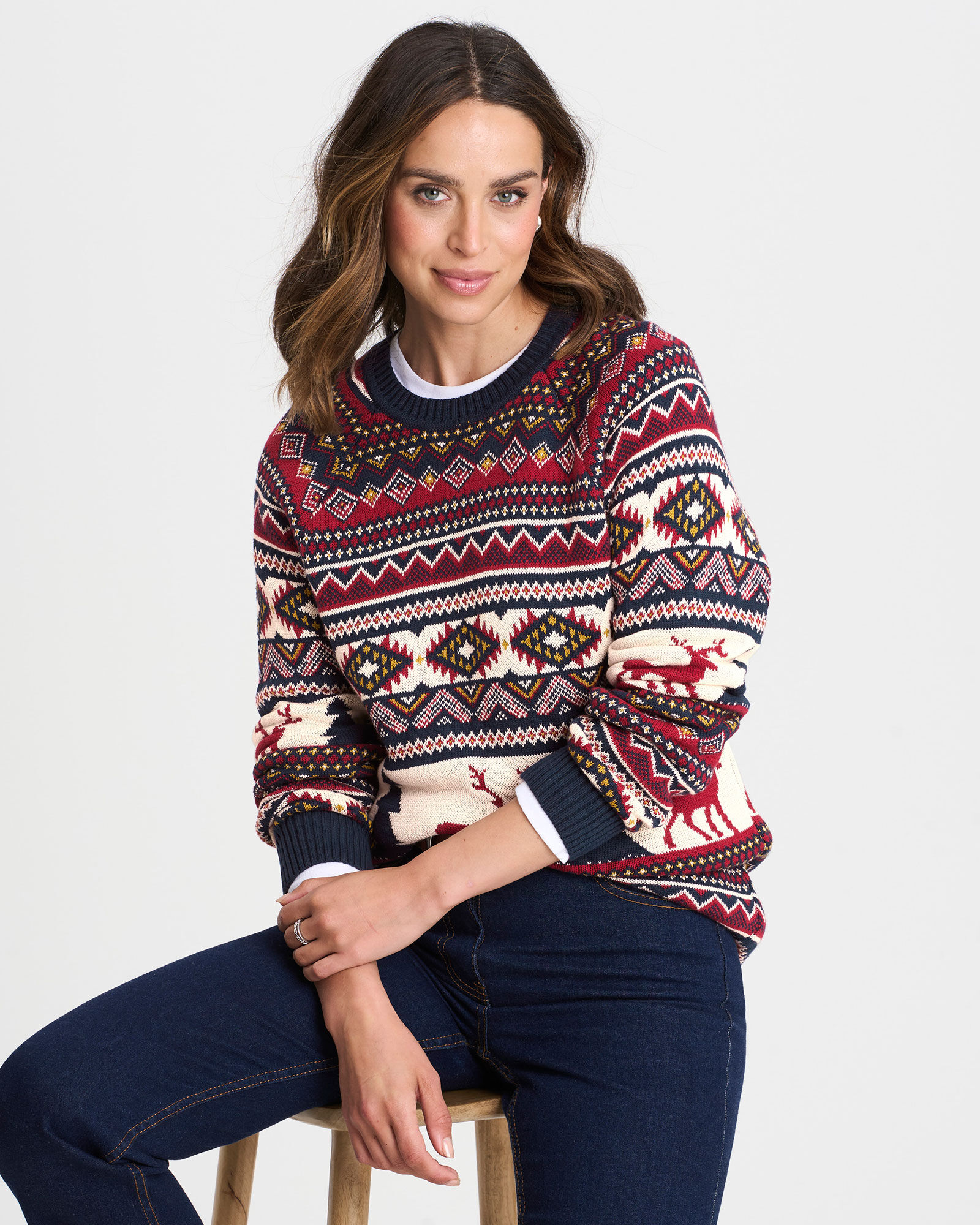 Cotton Novelty "Driving Home" Crew Neck Jumper