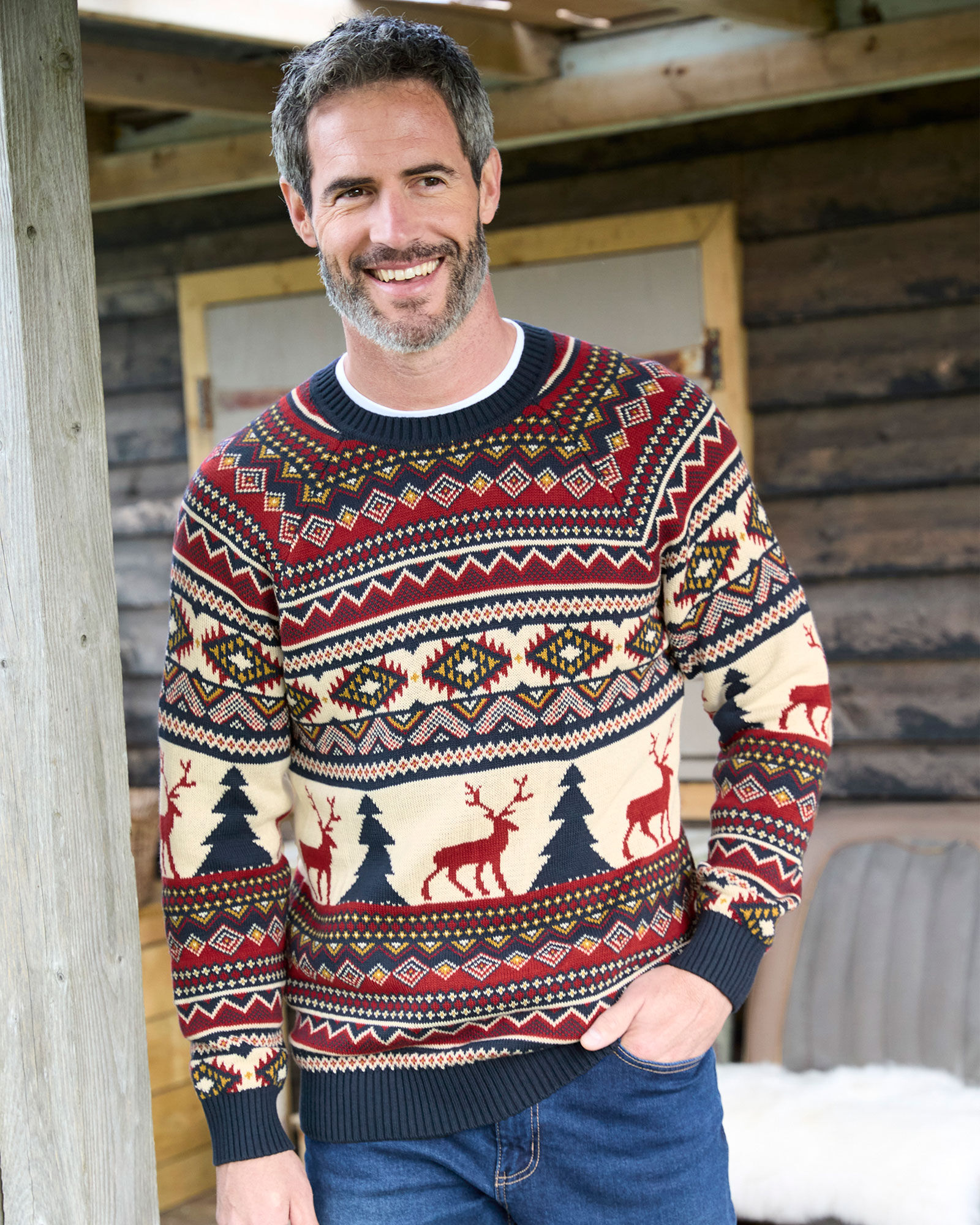 Cotton Novelty "Driving Home" Crew Neck Jumper