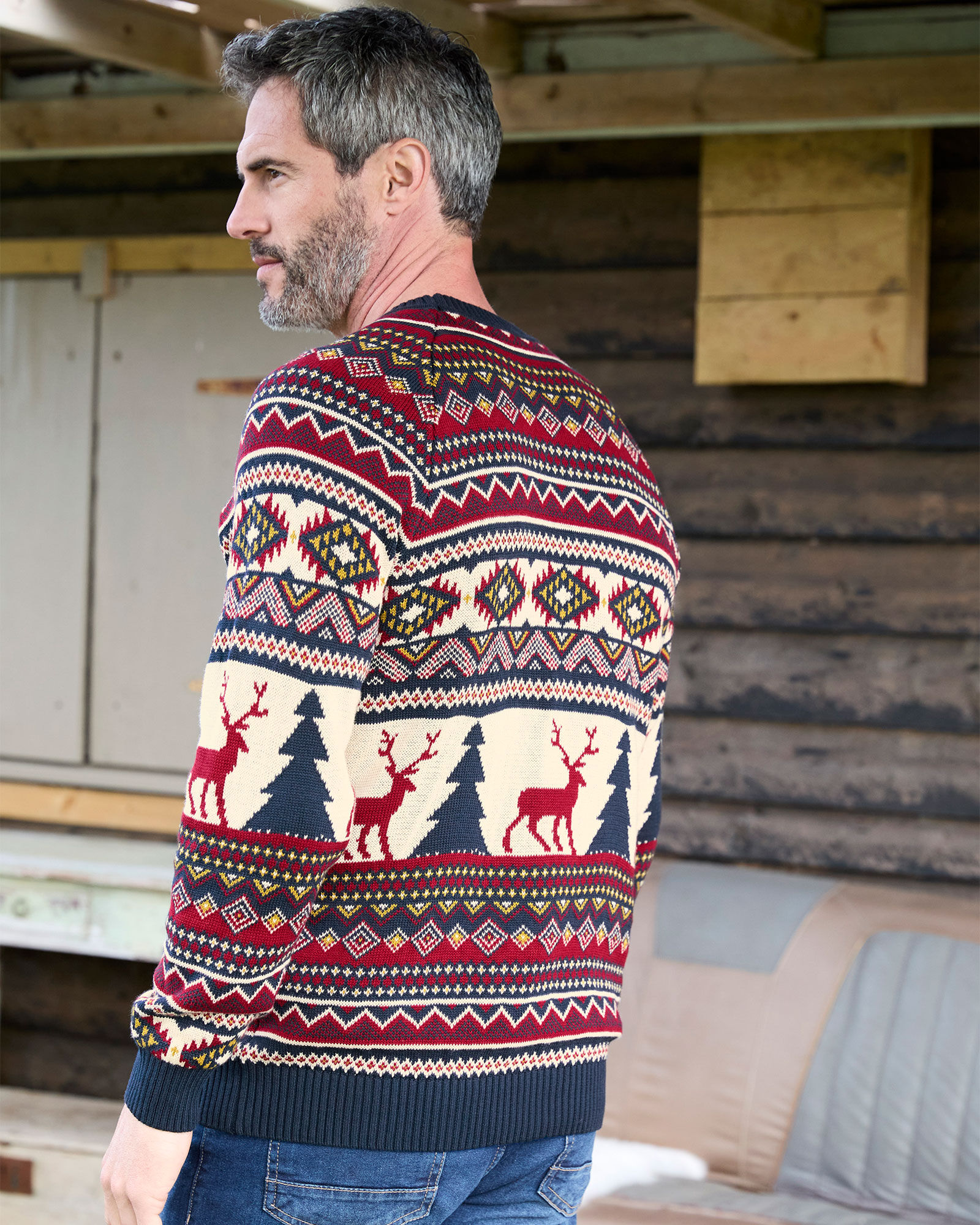 Cotton Novelty "Driving Home" Crew Neck Jumper